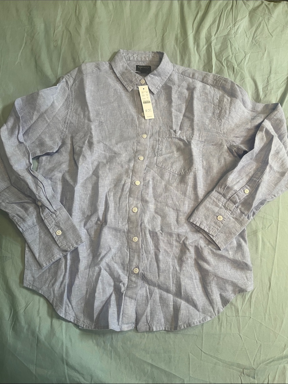 J. Crew Light Blue Button-Down Women's Shirt